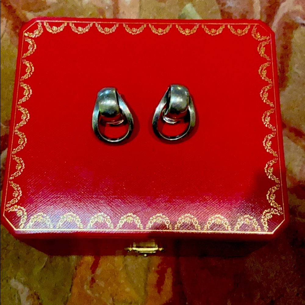 Sterling silver Cartier Clip on Earrings